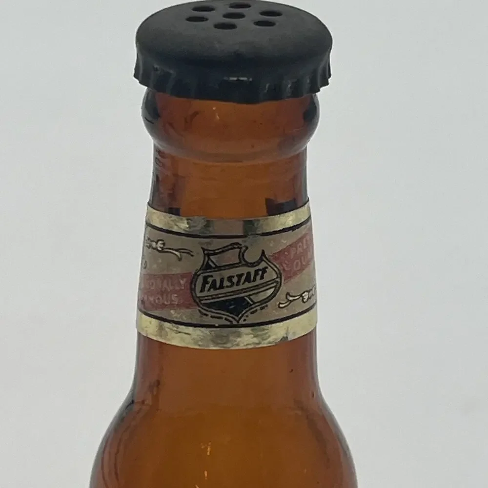 Falstaff Mini Salt & Pepper Shaker Beer Bottles - Miniature 4
